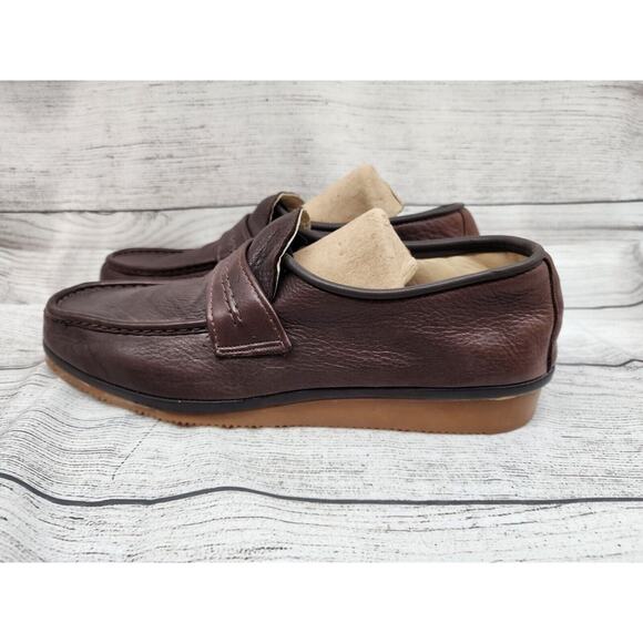 L.L Bean Vintage Mens Loafer Size 10 Wide Brown Made In Usa main image 14